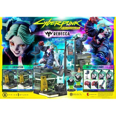 CYBERPUNK: EDGERUNNERS - Rebecca Deluxe Version Real Elite Masterline Series Statue 1/4 Prime 1 Studio PVC Figure 54 cm