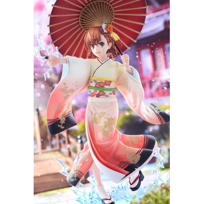 A CERTAIN SCIENTIFIC RAILGUN T - Mikoto Misaka Furisode Kimono Ver. 1/7 Kadokawa PVC Figure 28 cm