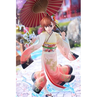 A CERTAIN SCIENTIFIC RAILGUN T - Mikoto Misaka Furisode Kimono Ver. 1/7 Kadokawa PVC Figure 28 cm