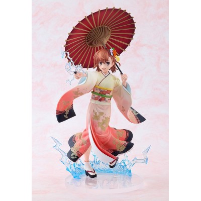 A CERTAIN SCIENTIFIC RAILGUN T - Mikoto Misaka Furisode Kimono Ver. 1/7 Kadokawa PVC Figure 28 cm