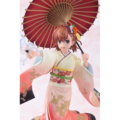 A CERTAIN SCIENTIFIC RAILGUN T - Mikoto Misaka Furisode Kimono Ver. 1/7 Kadokawa PVC Figure 28 cm