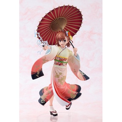 A CERTAIN SCIENTIFIC RAILGUN T - Mikoto Misaka Furisode Kimono Ver. 1/7 Kadokawa PVC Figure 28 cm