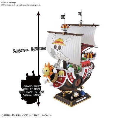 ONE PIECE - Thousand Sunny Land Of Wano Version Bandai Model Kit 25cm