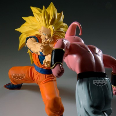 DRAGON BALL Z - Son Goku Super Saiyan 3 (vs Majin Buu) Match Makers Banpresto PVC Figure 16 cm
