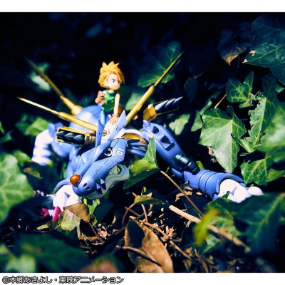 DIGIMON ADVENTURE - Metal Garurumon & Ishida Yamato Precious G.E.M. Series MegaHouse PVC Figure 30 cm