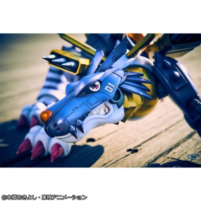DIGIMON ADVENTURE - Metal Garurumon & Ishida Yamato Precious G.E.M. Series MegaHouse PVC Figure 30 cm