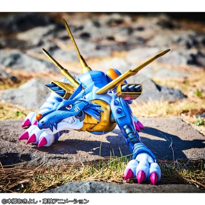 DIGIMON ADVENTURE - Metal Garurumon & Ishida Yamato Precious G.E.M. Series MegaHouse PVC Figure 30 cm