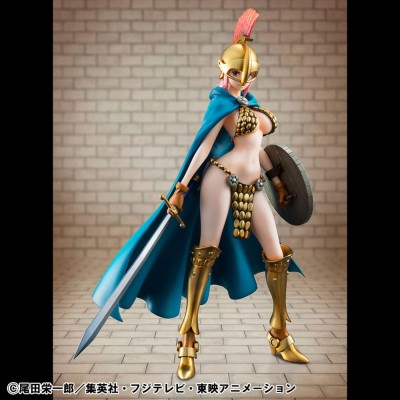 ONE PIECE - Gladiator Rebecca Sailing Again Super Limited Reprint Ver. P.O.P MegaHouse PVC Figure 22 cm