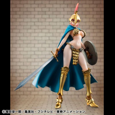 ONE PIECE - Gladiator Rebecca Sailing Again Super Limited Reprint Ver. P.O.P MegaHouse PVC Figure 22 cm
