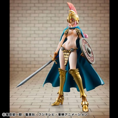 ONE PIECE - Gladiator Rebecca Sailing Again Super Limited Reprint Ver. P.O.P MegaHouse PVC Figure 22 cm