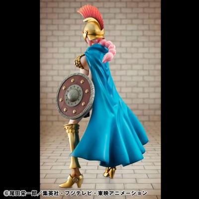 ONE PIECE - Gladiator Rebecca Sailing Again Super Limited Reprint Ver. P.O.P MegaHouse PVC Figure 22 cm