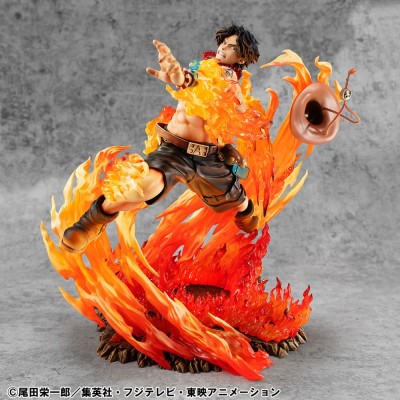 ONE PIECE - Portgas D. Ace 15th Anniversary Super Limited Reprint Ver. P.O.P NEO-Maximum MegaHouse PVC Figure 23 cm