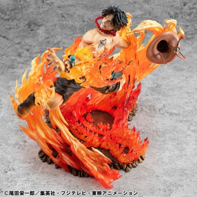 ONE PIECE - Portgas D. Ace 15th Anniversary Super Limited Reprint Ver. P.O.P NEO-Maximum MegaHouse PVC Figure 23 cm