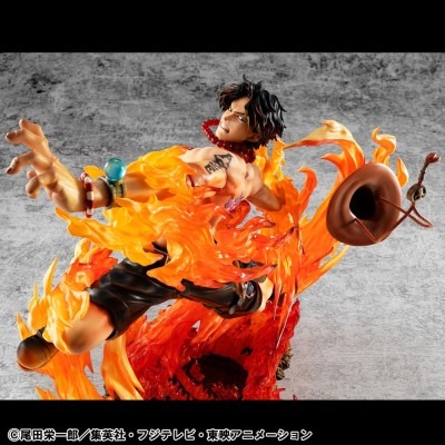 ONE PIECE - Portgas D. Ace 15th Anniversary Super Limited Reprint Ver. P.O.P NEO-Maximum MegaHouse PVC Figure 23 cm