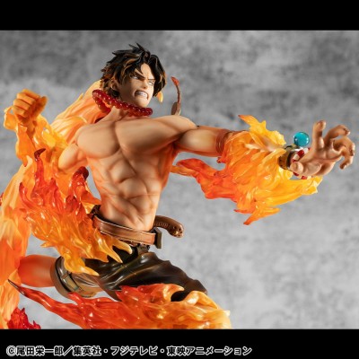 ONE PIECE - Portgas D. Ace 15th Anniversary Super Limited Reprint Ver. P.O.P NEO-Maximum MegaHouse PVC Figure 23 cm