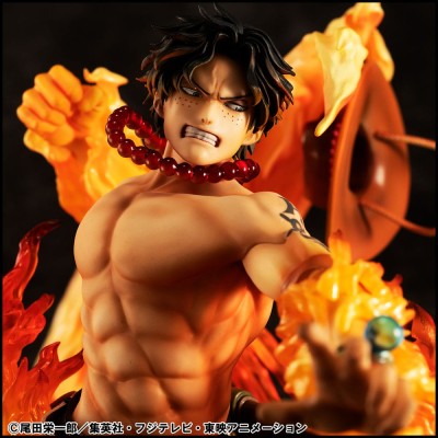ONE PIECE - Portgas D. Ace 15th Anniversary Super Limited Reprint Ver. P.O.P NEO-Maximum MegaHouse PVC Figure 23 cm