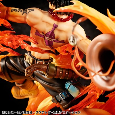 ONE PIECE - Portgas D. Ace 15th Anniversary Super Limited Reprint Ver. P.O.P NEO-Maximum MegaHouse PVC Figure 23 cm