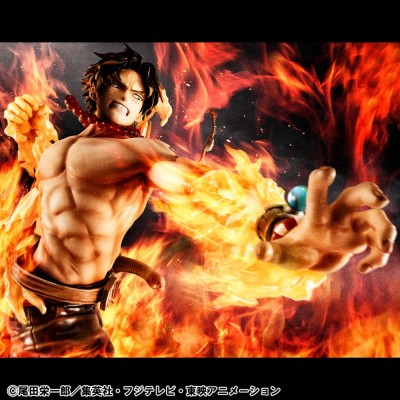 ONE PIECE - Portgas D. Ace 15th Anniversary Super Limited Reprint Ver. P.O.P NEO-Maximum MegaHouse PVC Figure 23 cm
