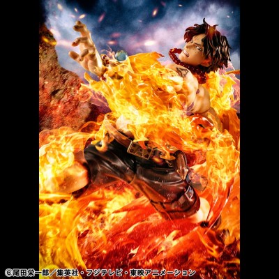 ONE PIECE - Portgas D. Ace 15th Anniversary Super Limited Reprint Ver. P.O.P NEO-Maximum MegaHouse PVC Figure 23 cm