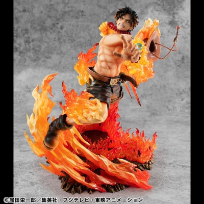 ONE PIECE - Portgas D. Ace 15th Anniversary Super Limited Reprint Ver. P.O.P NEO-Maximum MegaHouse PVC Figure 23 cm