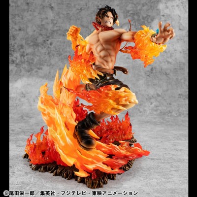 ONE PIECE - Portgas D. Ace 15th Anniversary Super Limited Reprint Ver. P.O.P NEO-Maximum MegaHouse PVC Figure 23 cm
