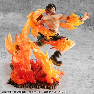 ONE PIECE - Portgas D. Ace 15th Anniversary Super Limited Reprint Ver. P.O.P NEO-Maximum MegaHouse PVC Figure 23 cm