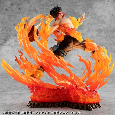 ONE PIECE - Portgas D. Ace 15th Anniversary Super Limited Reprint Ver. P.O.P NEO-Maximum MegaHouse PVC Figure 23 cm