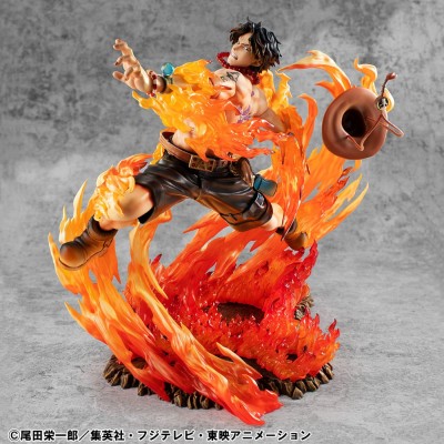 ONE PIECE - Portgas D. Ace 15th Anniversary Super Limited Reprint Ver. P.O.P NEO-Maximum MegaHouse PVC Figure 23 cm