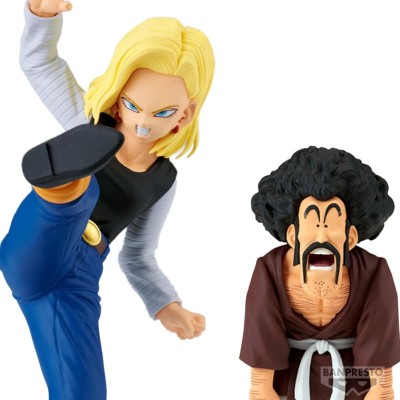 DRAGON BALL Z - Android 18 & Mr. Satan Match Makers Banpresto PVC Figure 11 cm