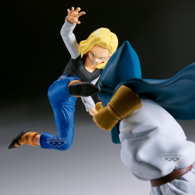 DRAGON BALL Z - Android 18 & Mr. Satan Match Makers Banpresto PVC Figure 11 cm