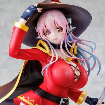 SUPER SONICO X KONOSUBA - Super Sonico Megumin Collaboration Ver. 1/7 Kadokawa PVC Figure 25 cm