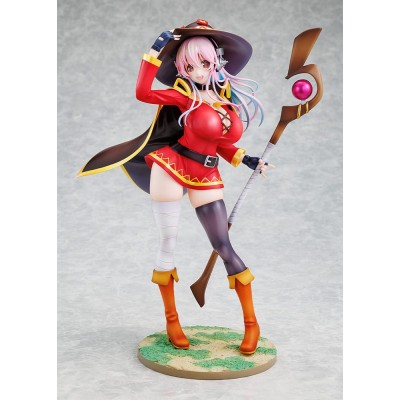 SUPER SONICO X KONOSUBA - Super Sonico Megumin Collaboration Ver. 1/7 Kadokawa PVC Figure 25 cm
