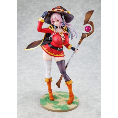 SUPER SONICO X KONOSUBA - Super Sonico Megumin Collaboration Ver. 1/7 Kadokawa PVC Figure 25 cm