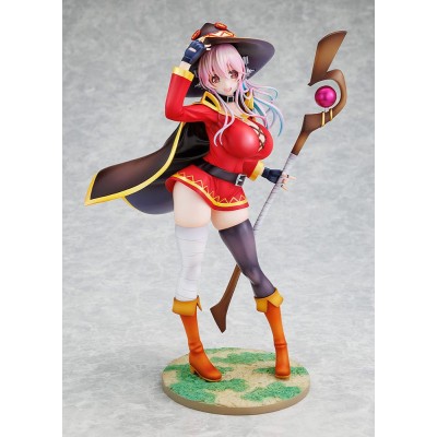 SUPER SONICO X KONOSUBA - Super Sonico Megumin Collaboration Ver. 1/7 Kadokawa PVC Figure 25 cm