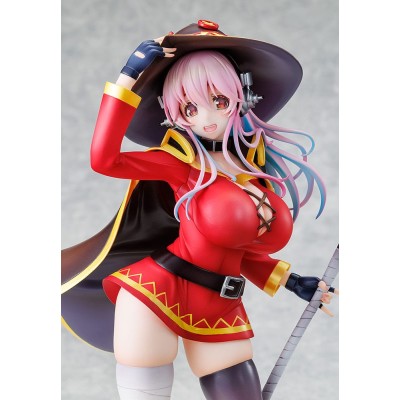 SUPER SONICO X KONOSUBA - Super Sonico Megumin Collaboration Ver. 1/7 Kadokawa PVC Figure 25 cm