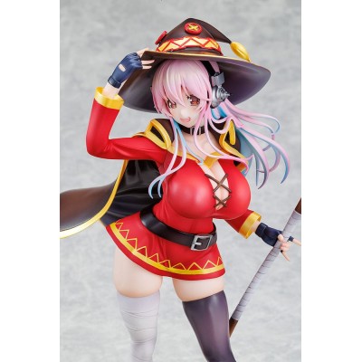 SUPER SONICO X KONOSUBA - Super Sonico Megumin Collaboration Ver. 1/7 Kadokawa PVC Figure 25 cm