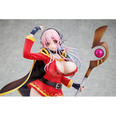 SUPER SONICO X KONOSUBA - Super Sonico Megumin Collaboration Ver. 1/7 Kadokawa PVC Figure 25 cm