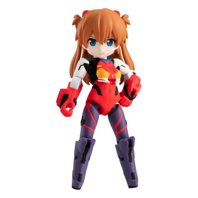EVANGELION - Shikinami Asuka Langley & Evangelion 2 Desktop Army Figures Megahouse PVC Figure 8-15 cm