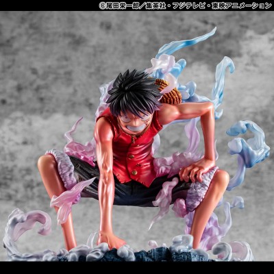ONE PIECE - Monkey D. Luffy Gear 2 Limited Edition P.O.P. Megahouse PVC Figure 19 cm