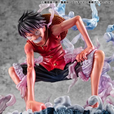 ONE PIECE - Monkey D. Luffy Gear 2 Limited Edition P.O.P. Megahouse PVC Figure 19 cm