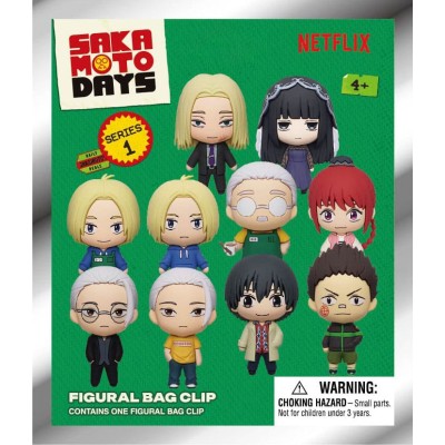 SAKAMOTO DAYS - 3D PVC Bag Clip Series 1 (1 random clip)
