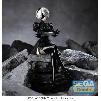 NIER:AUTOMATA VER1.1A - 2B PM Perching Sega PVC Figure 13 cm