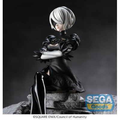 NIER:AUTOMATA VER1.1A - 2B PM Perching Sega PVC Figure 13 cm
