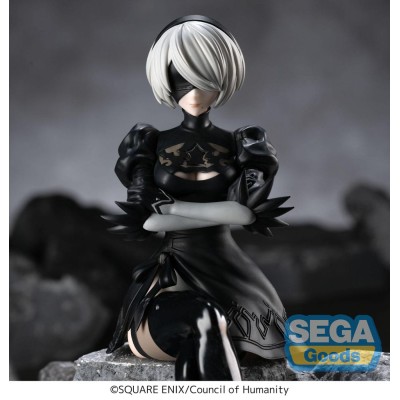 NIER:AUTOMATA VER1.1A - 2B PM Perching Sega PVC Figure 13 cm
