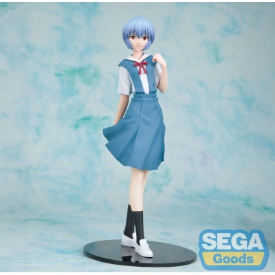 REBUILD OF EVANGELION - Rei Uniform Ver. Evangelion New Theatrical Edition High Premium Sega PVC Figure 20 cm