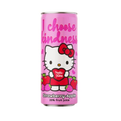 Hello Kitty Strawberry Apple 250ml - bevanda al gusto di fragola e mela
