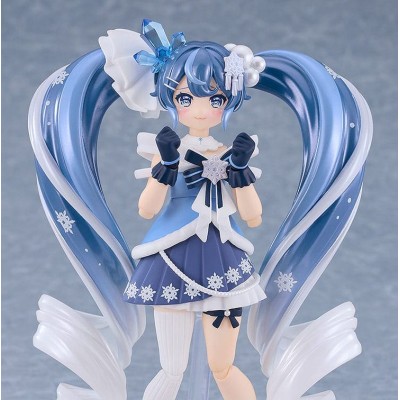 CHARACTER VOCAL SERIES 01 - Hatsune Miku Snow Miku Crystal Snow Ver. Figma Action Figure 13 cm