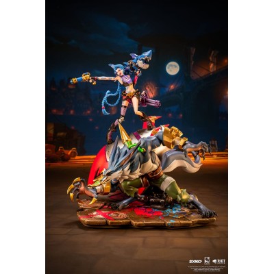LEAGUE OF LEGENDS - 2XKO Jinx & Warwick Diorama 1/10 Pure Arts PVC Figure 37 cm