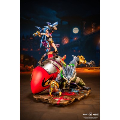 LEAGUE OF LEGENDS - 2XKO Jinx & Warwick Diorama 1/10 Pure Arts PVC Figure 37 cm