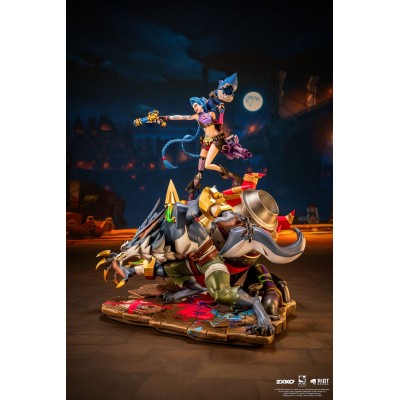 LEAGUE OF LEGENDS - 2XKO Jinx & Warwick Diorama 1/10 Pure Arts PVC Figure 37 cm